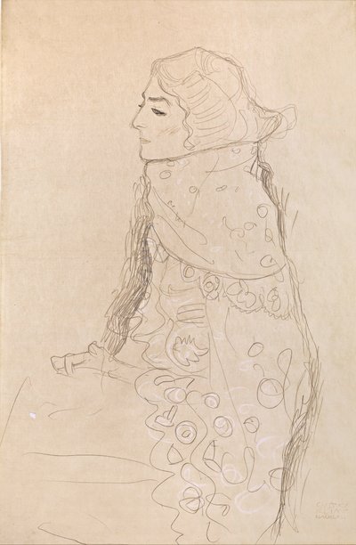 Mujer sentada de Gustav Klimt